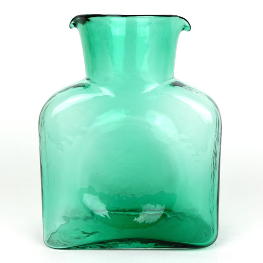 Blenko Sea Green Double Spout Water Bottle