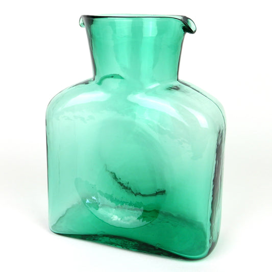 Blenko Sea Green Double Spout Water Bottle