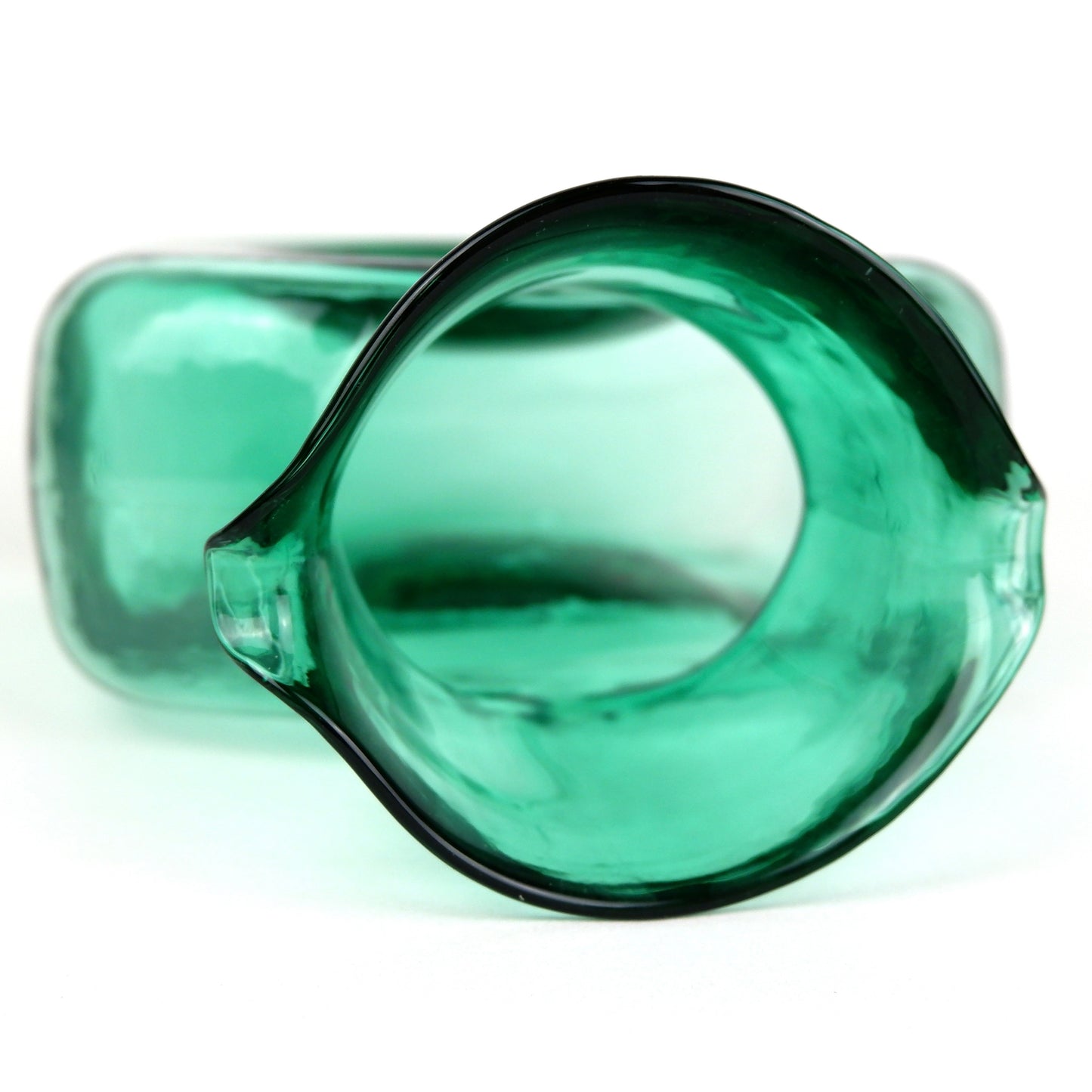 Blenko Sea Green Double Spout Water Bottle