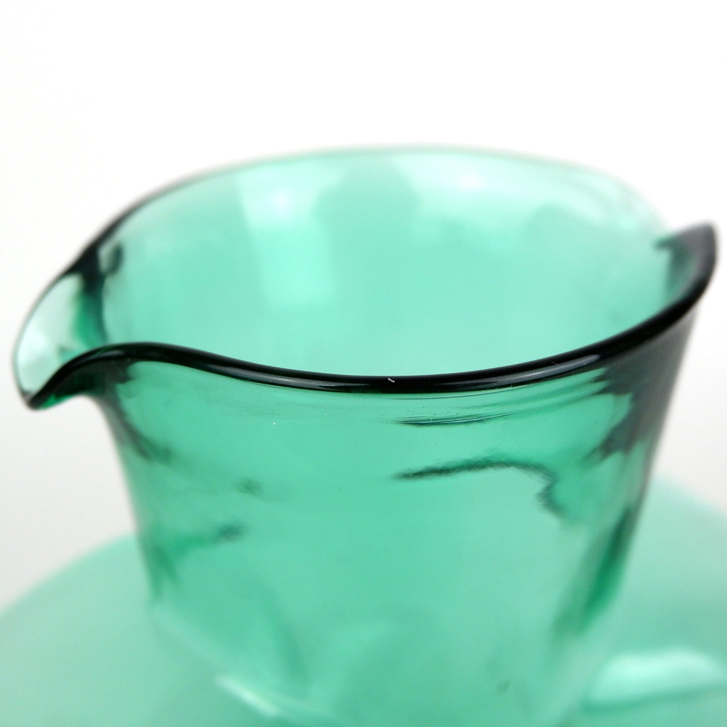 Blenko Sea Green Double Spout Water Bottle