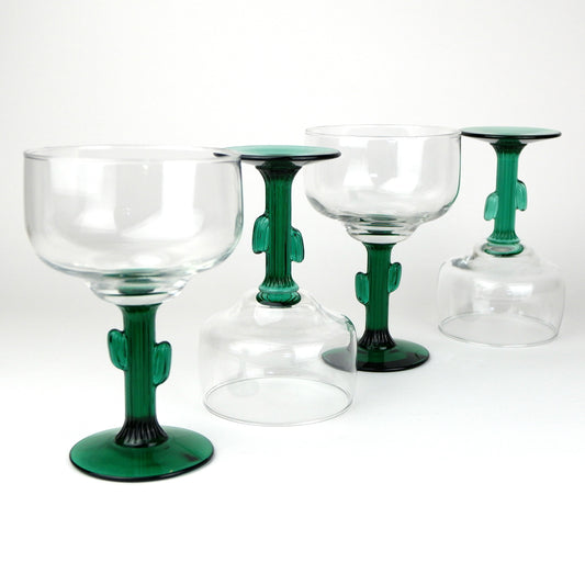 Libbey Cactus Stem Margarita Glasses (Set of 2 or 4)